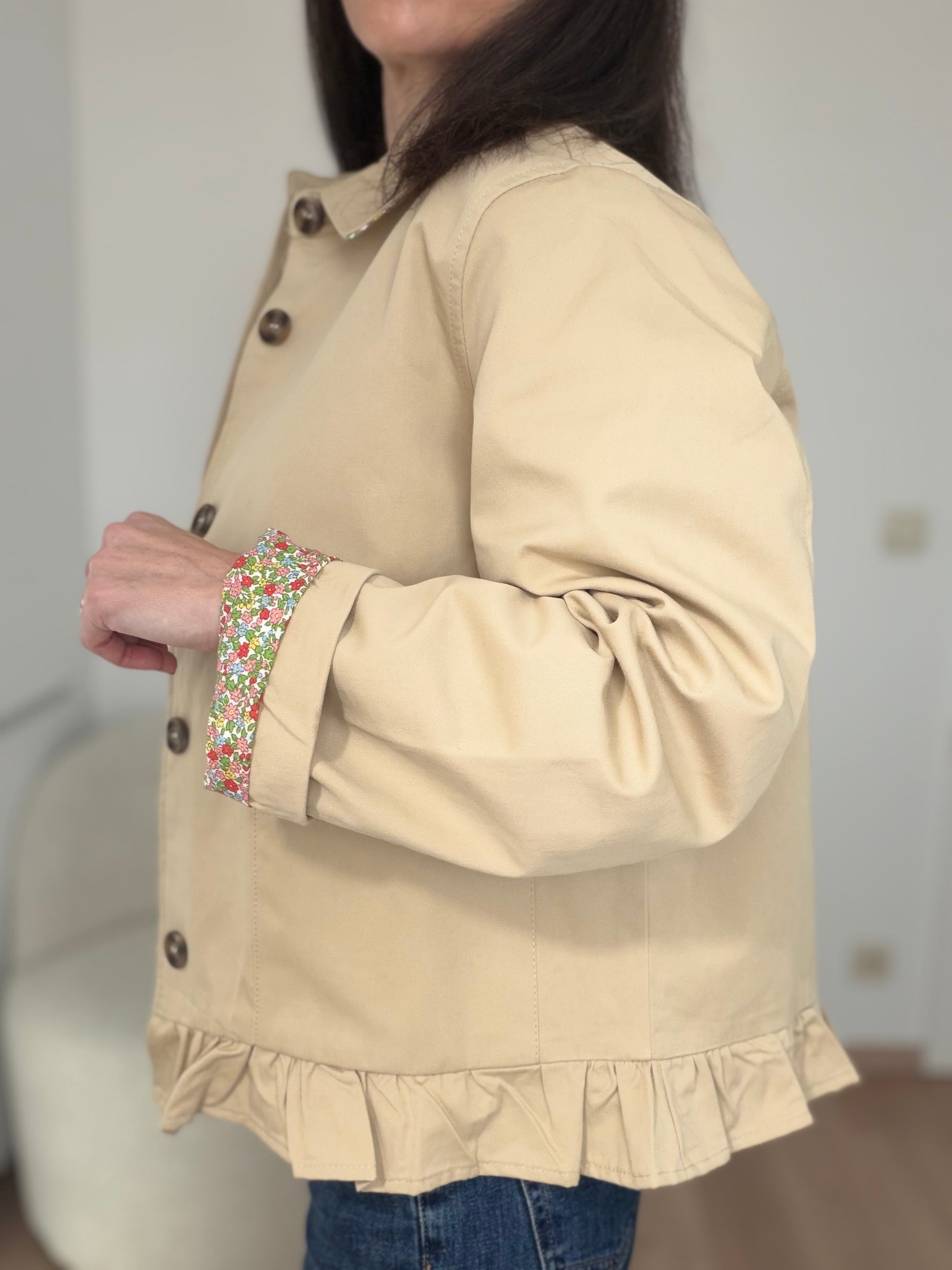 Veste maelys nolisisters doublure fleurs